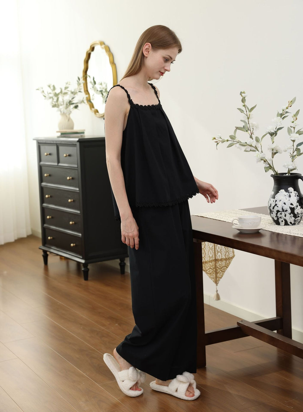 Bộ Cotton Mặc Nhà Juliette Lace Set