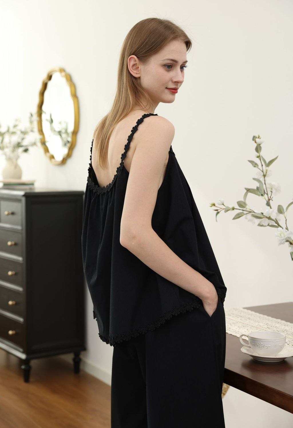 Bộ Cotton Mặc Nhà Juliette Lace Set