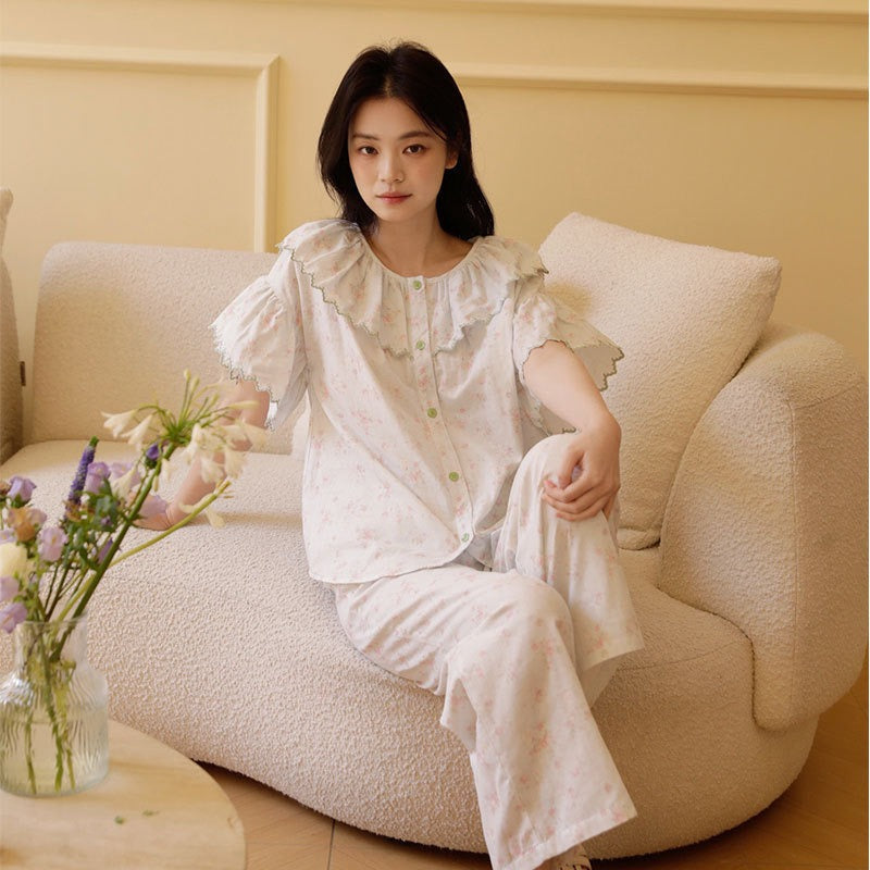 Bộ Mặc Nhà Fairy Ruffle Soft Green
