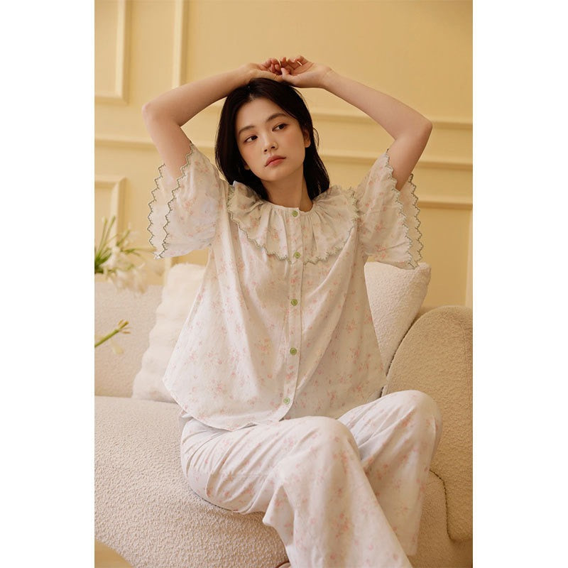 Bộ Mặc Nhà Fairy Ruffle Soft Green