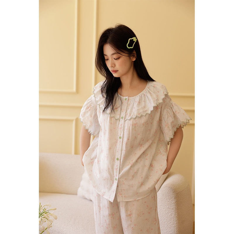 Bộ Mặc Nhà Fairy Ruffle Soft Green