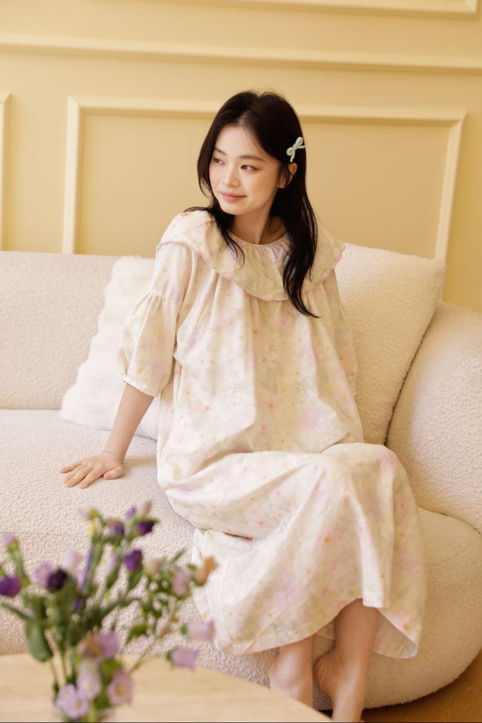 Váy Cotton Mặc Nhà Fairy Ruffle Nightie