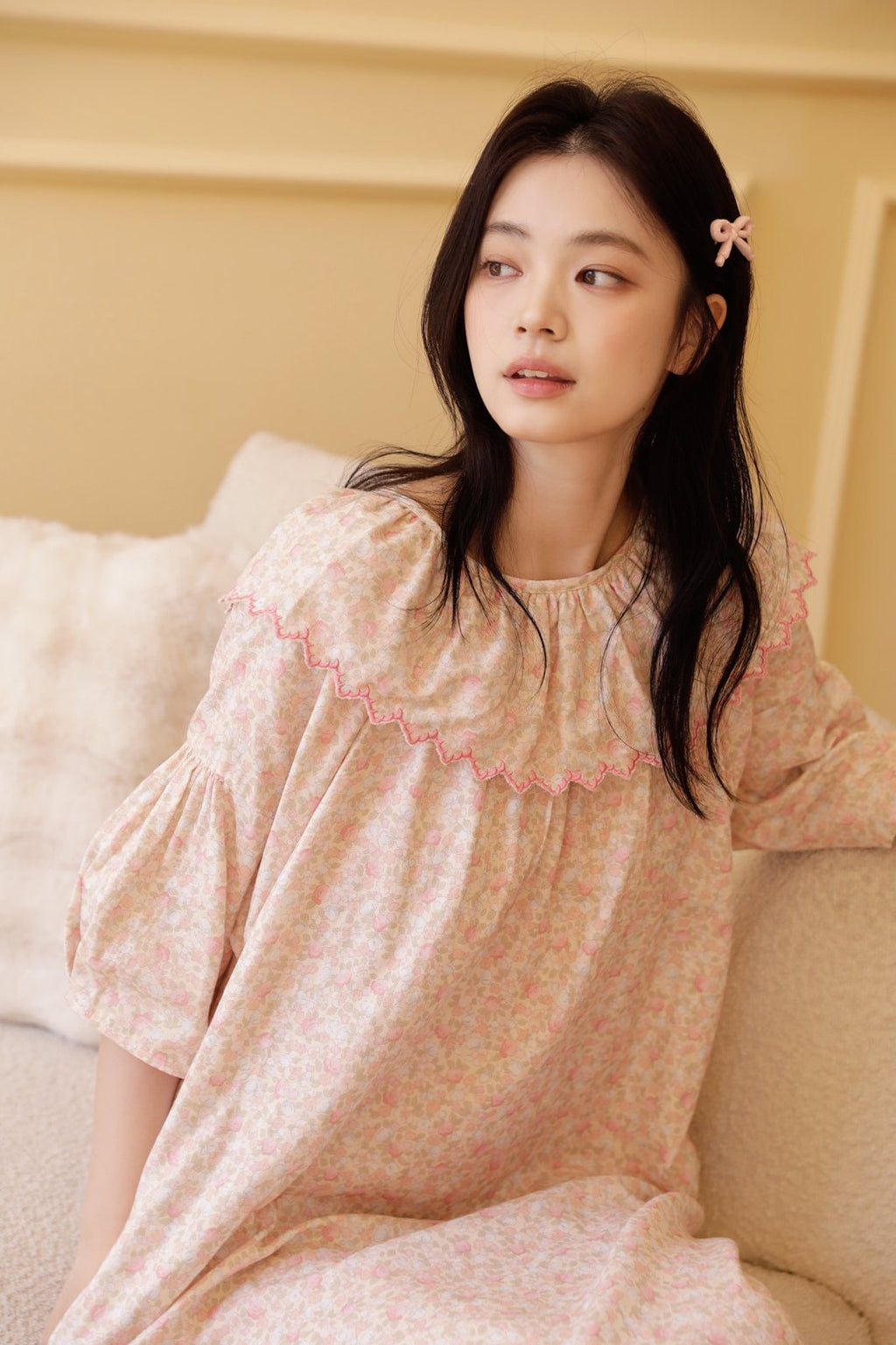 Váy Cotton Mặc Nhà Fairy Ruffle Nightie