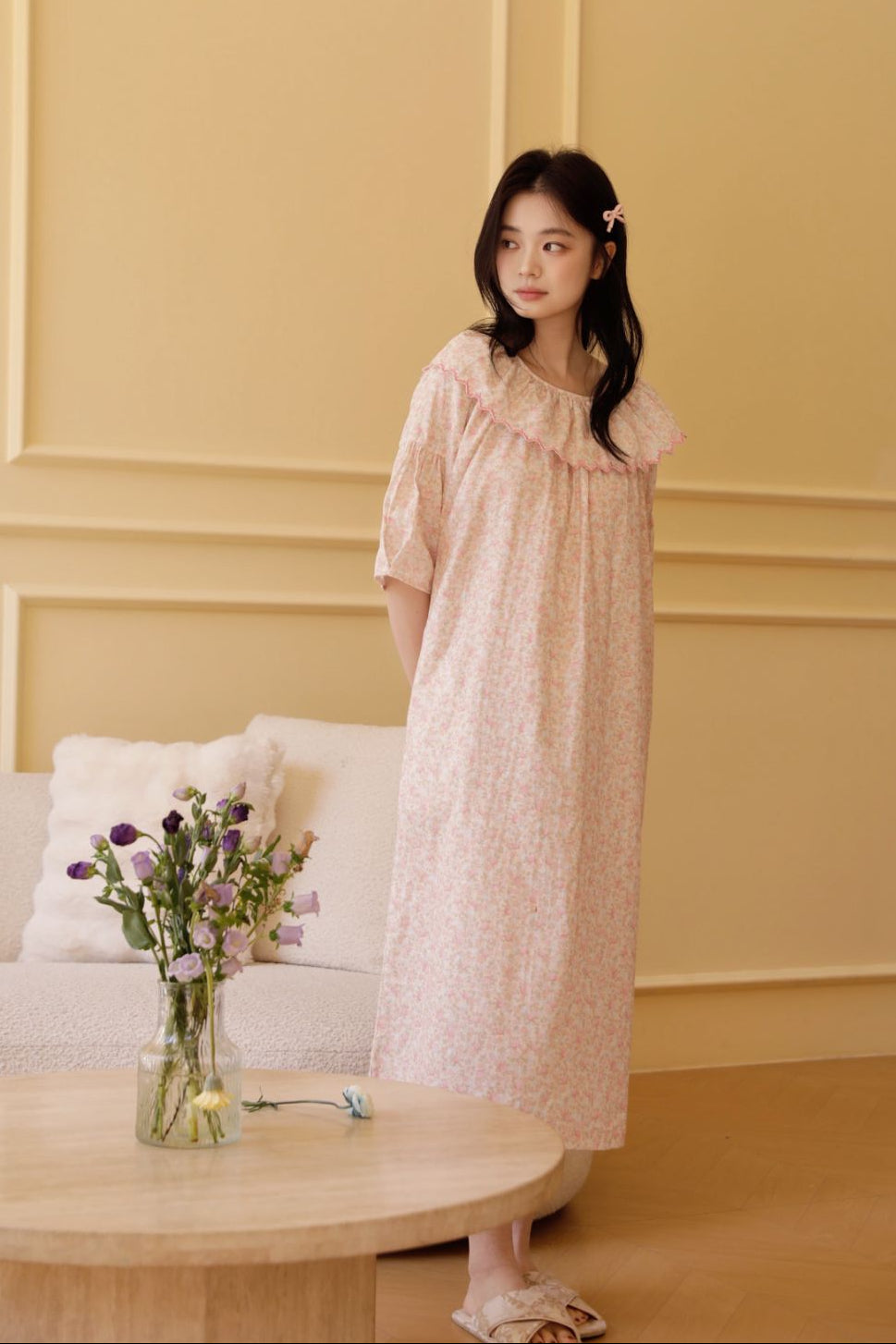 Váy Cotton Mặc Nhà Fairy Ruffle Nightie