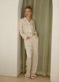 Bộ Pyjama Mặc Nhà Soft Beige Floral