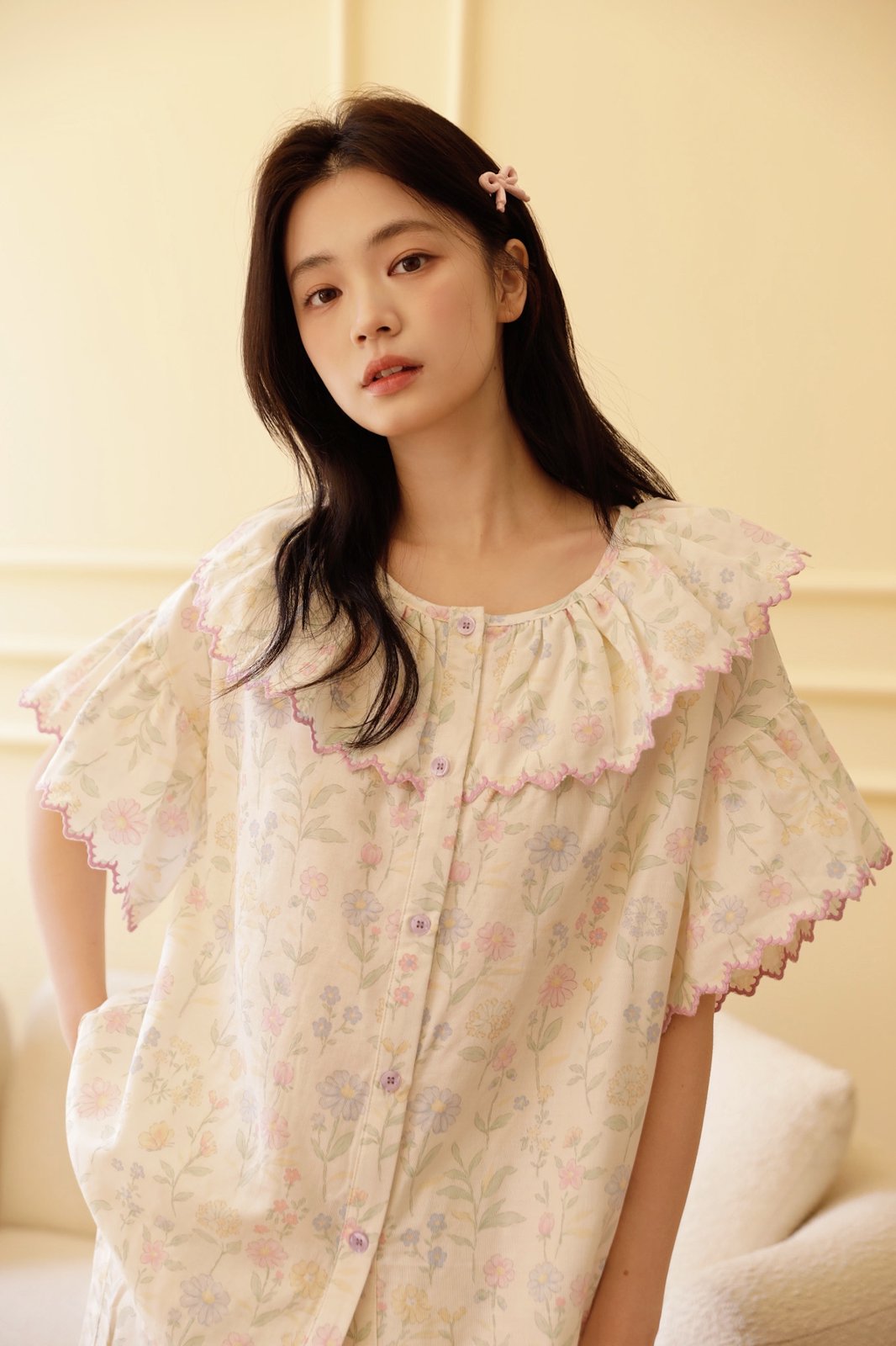 Bộ Mặc Nhà Fairy Ruffle Pastel Daisy