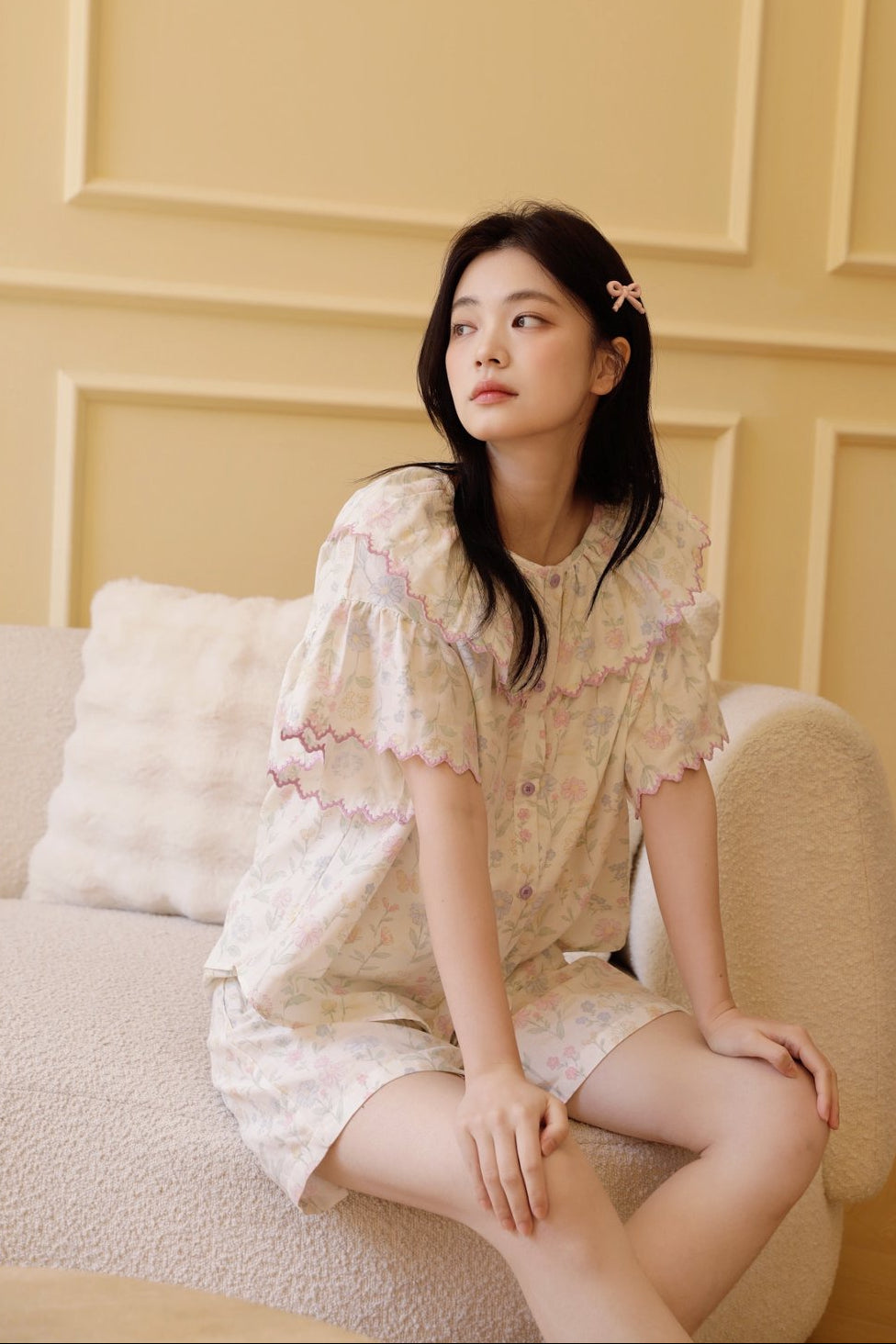 Bộ Mặc Nhà Fairy Ruffle Pastel Daisy
