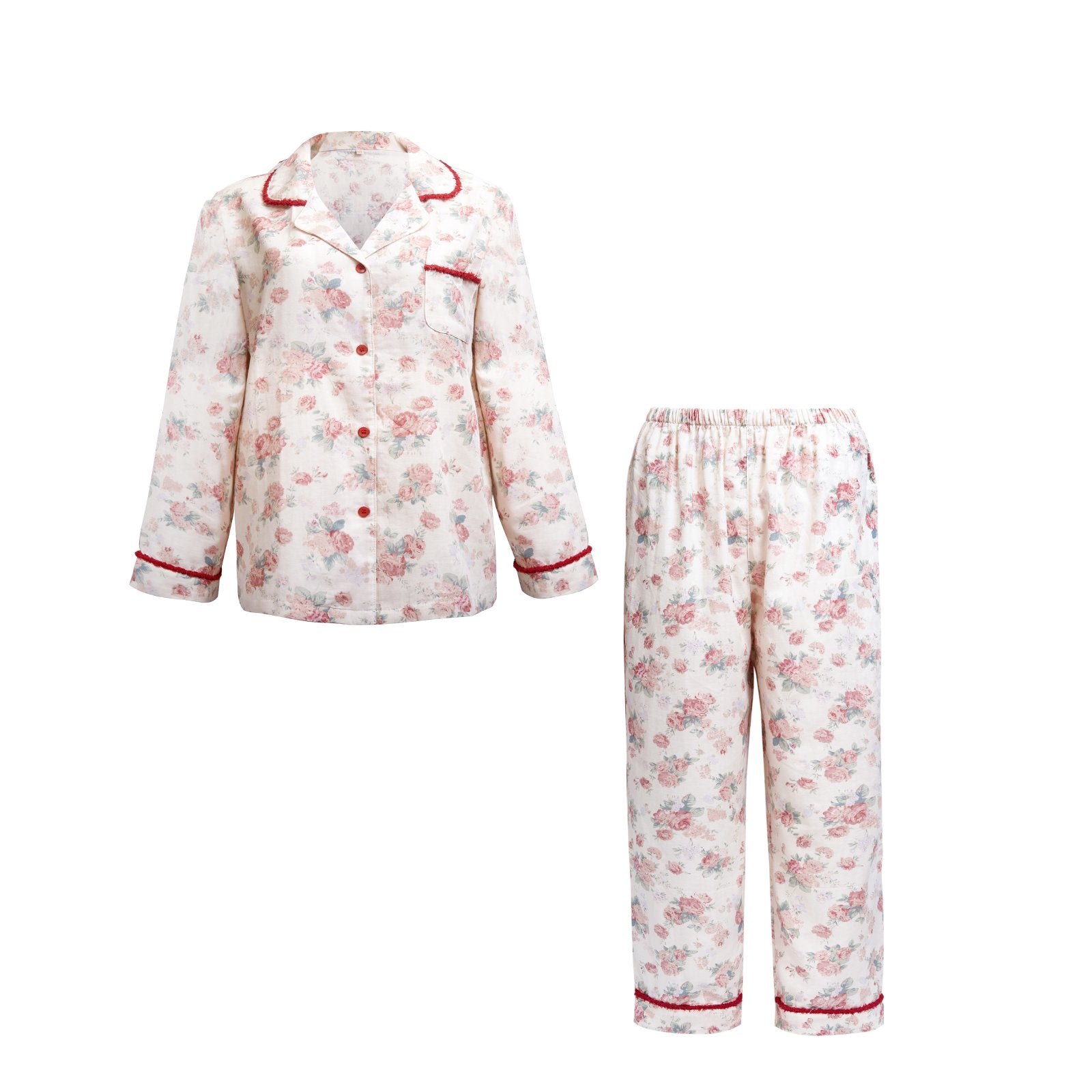 Bộ Pyjama Vải Cotton Crimson Peony