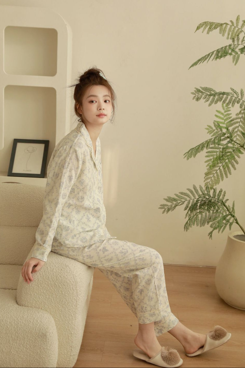 Bộ Pyjama Vải Cotton Madeleine Lace Set