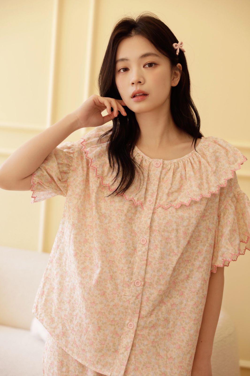 Bộ Mặc Nhà Fairy Ruffle Rosewood Bloom