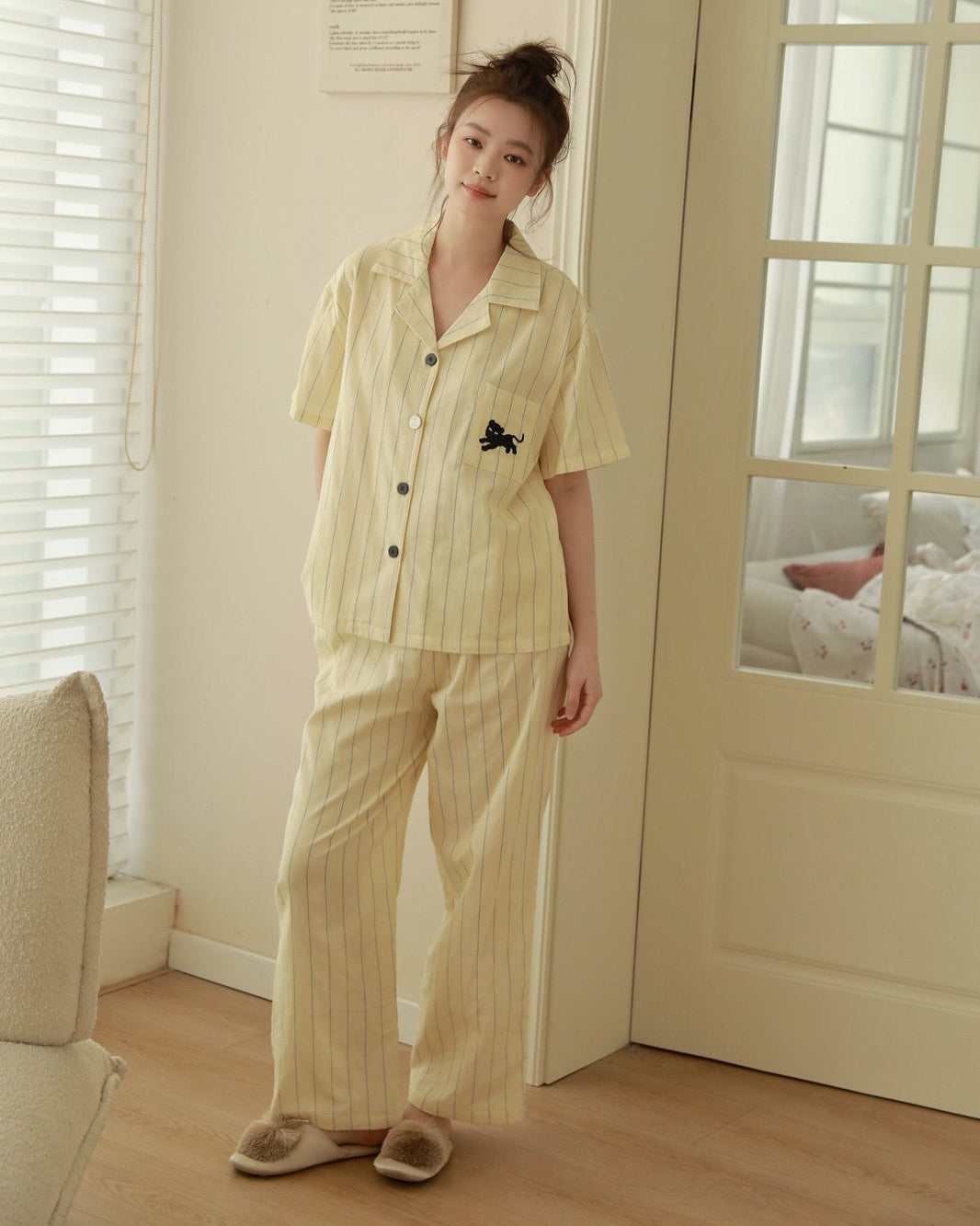 Bộ Pyjama Mặc Nhà Sunday Stripe