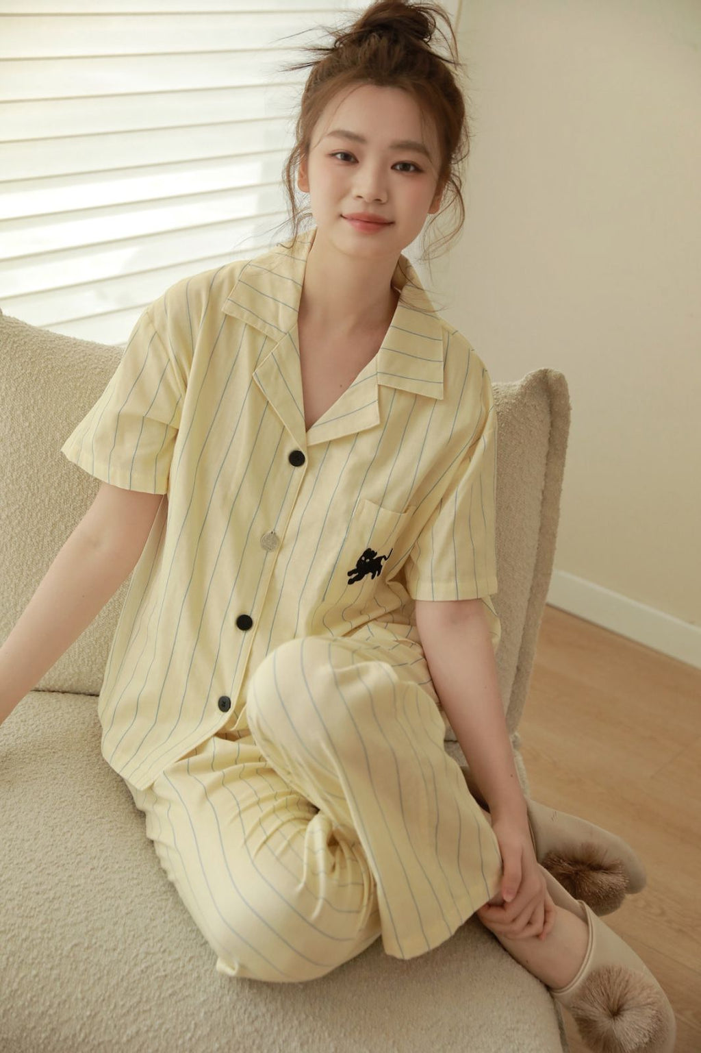 Bộ Pyjama Mặc Nhà Sunday Stripe