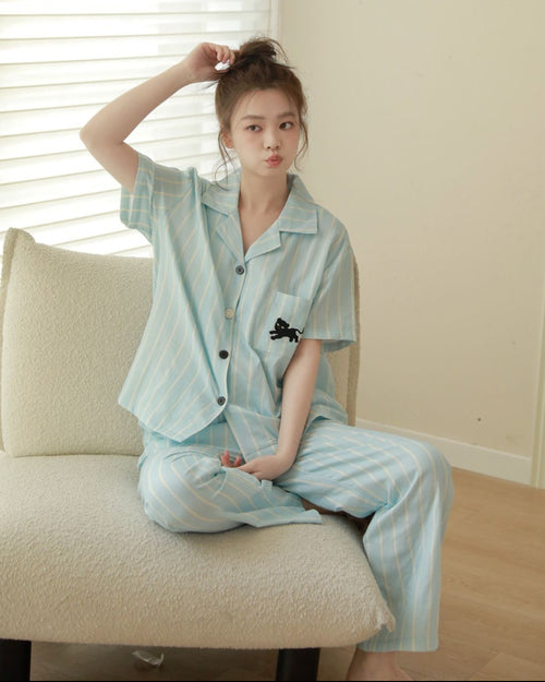 Bộ Pyjama Mặc Nhà Sunday Stripe