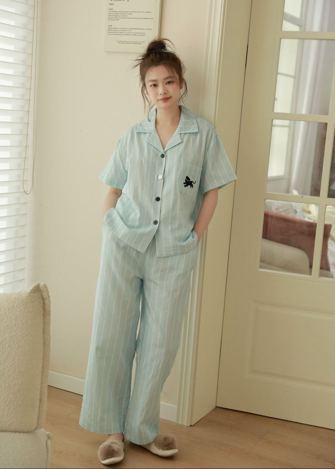 Bộ Pyjama Mặc Nhà Sunday Stripe