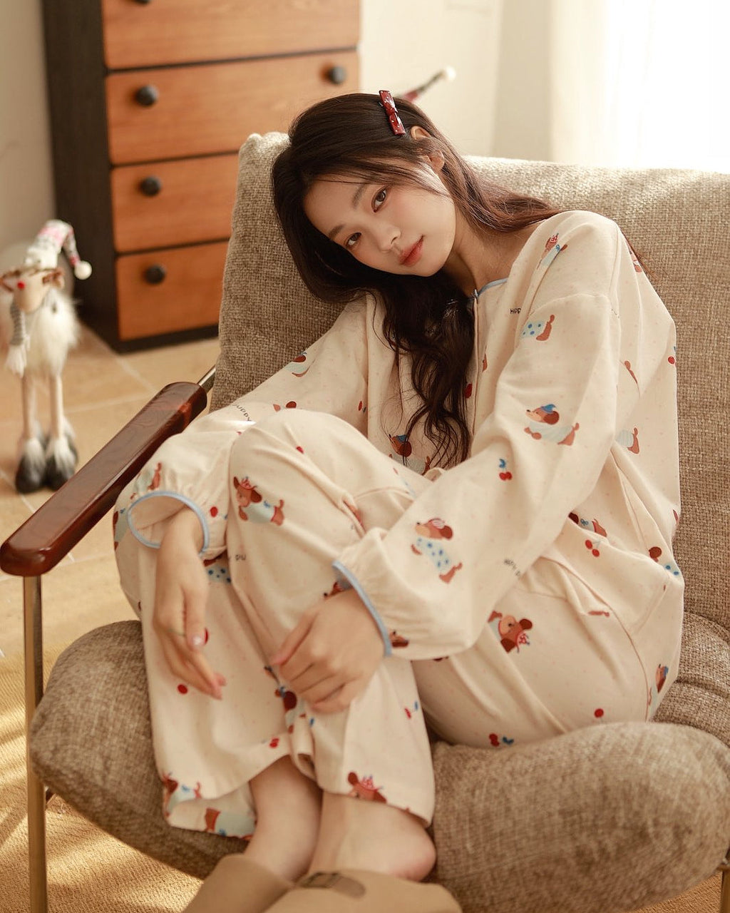 Bộ Mặc Nhà Thu Đông Noelle Jade