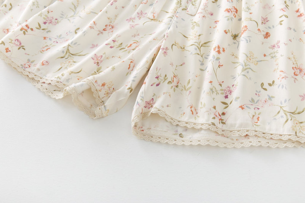 Bộ Pyjama Mặc Nhà Soft Beige Floral